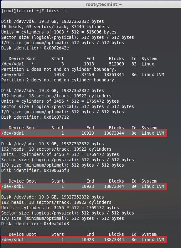 Verify Partition Table