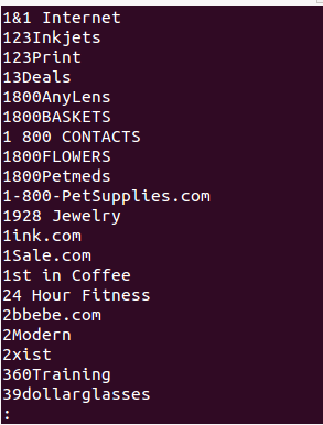 Fig:7 Output of the Spider code .