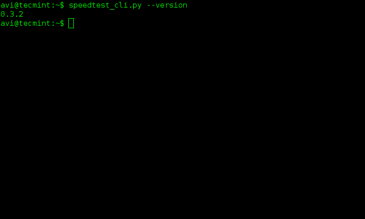 Check SpeedCli Version