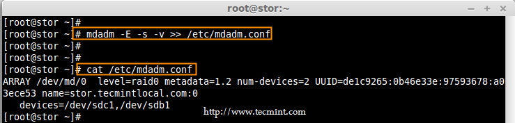 Save RAID Configurations