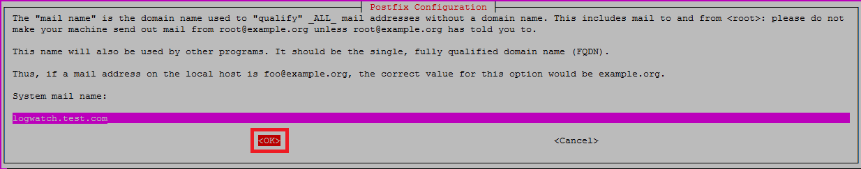 Postfix Setup