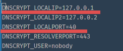 DNSCrypt Configuration