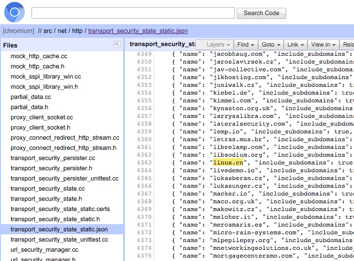 列入了 transport_security_state_static.json