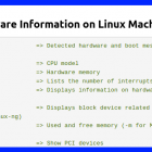 Linux 系统下查看硬件信息命令大全