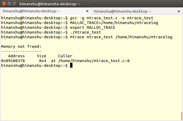 cw mtrace output