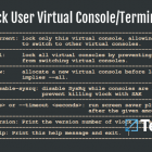 vlock – 一个锁定 Linux 用户虚拟控制台或终端的好方法