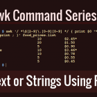 awk 系列：如何使用 awk 按模式筛选文本或字符串