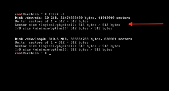 Partition the harddisk