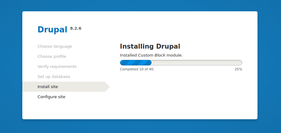 Drupal 安装