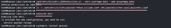 Enable OTRS Apache Virtual Host