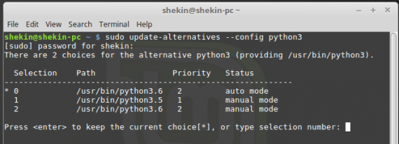 Python 3.6  - install latest version into Linux Mint