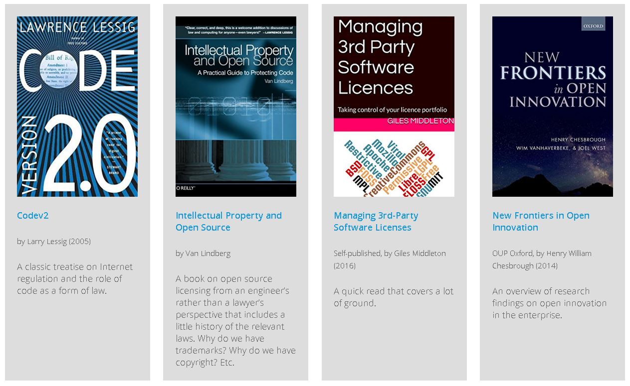 Some Offerings in the ‘Open Source Guides Reading List’ Enterprise Guide