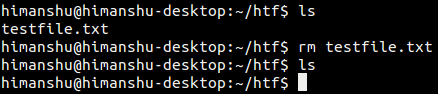 How to remove files using rm command