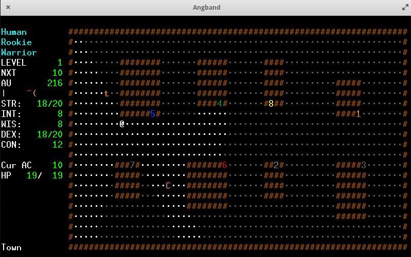 Angband ascii game