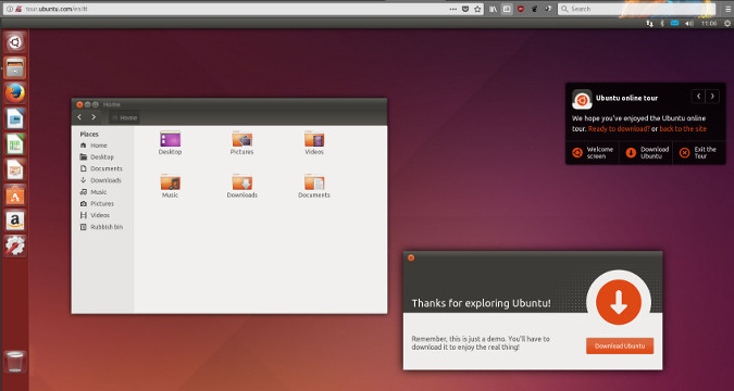 Linux tour screenshot