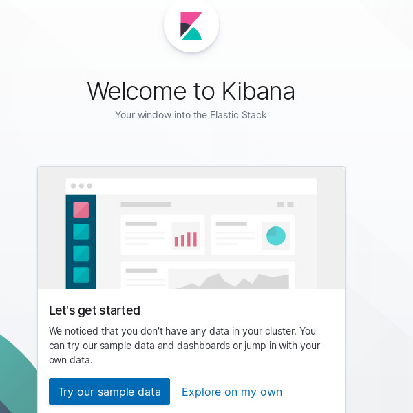 Kibana running in Firefox.