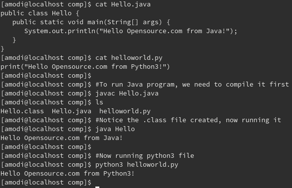 Java vs. Python