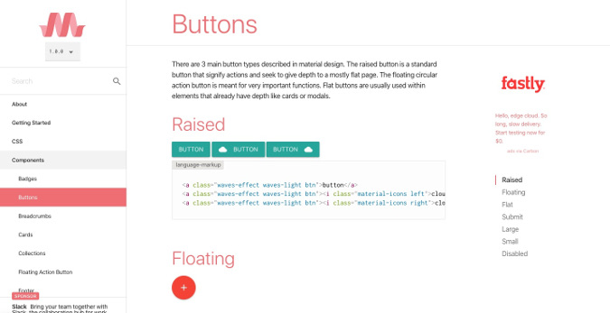 Materialize documentation