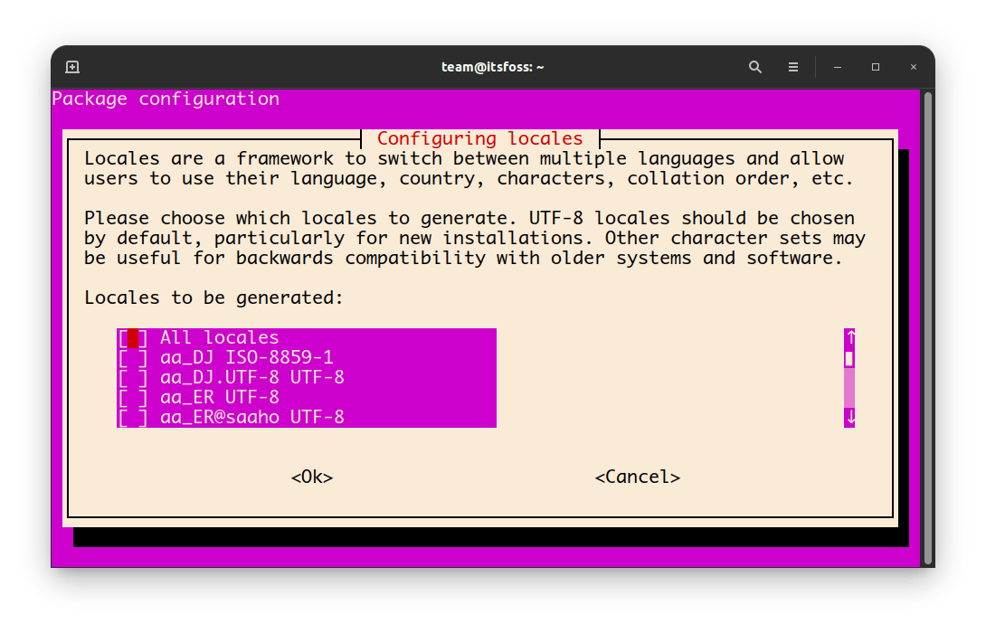 sudo dpkg reconfigure locales