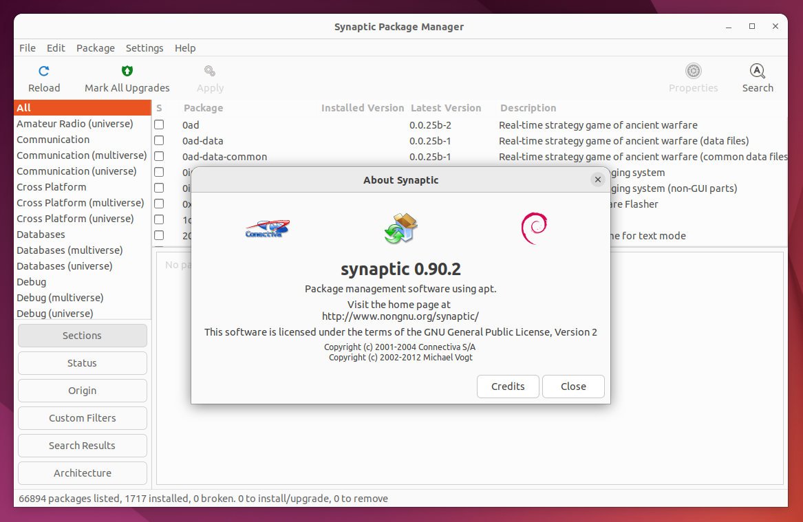 Synaptic Package Manager