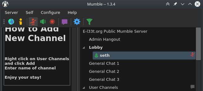 Mumble client