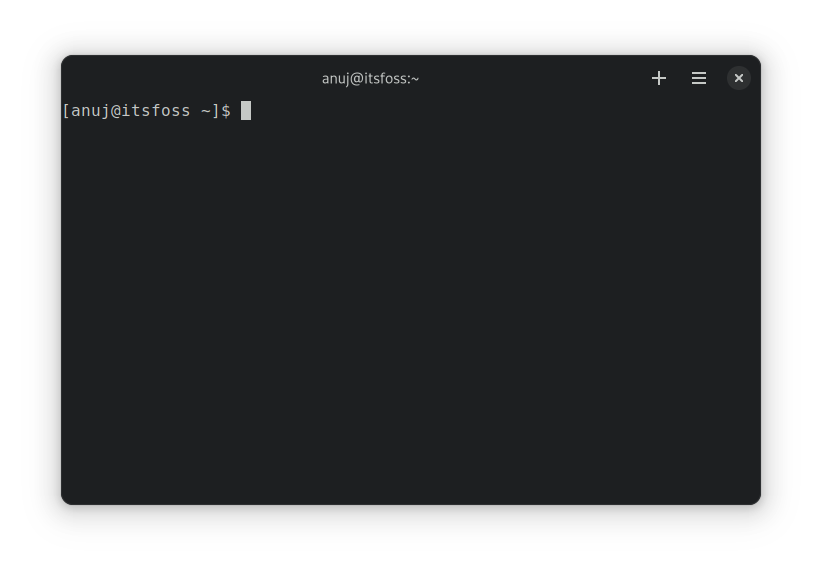 Default look of Blackbox terminal