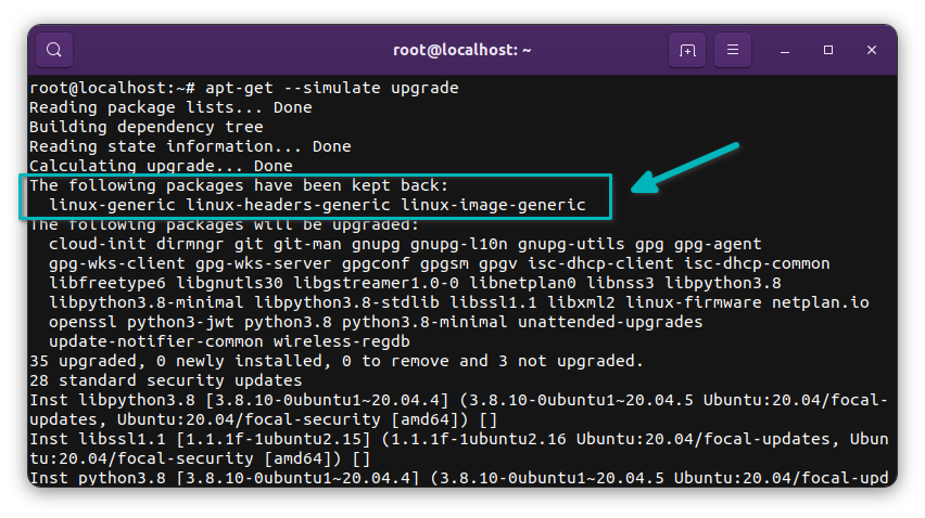 apt-get upgrade command cannot upgrade Linux kernel version