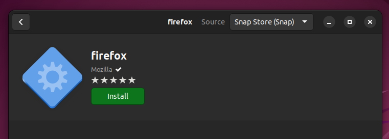 firefox as snap