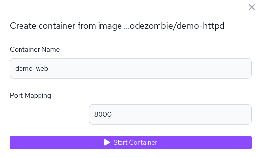 Container configuration