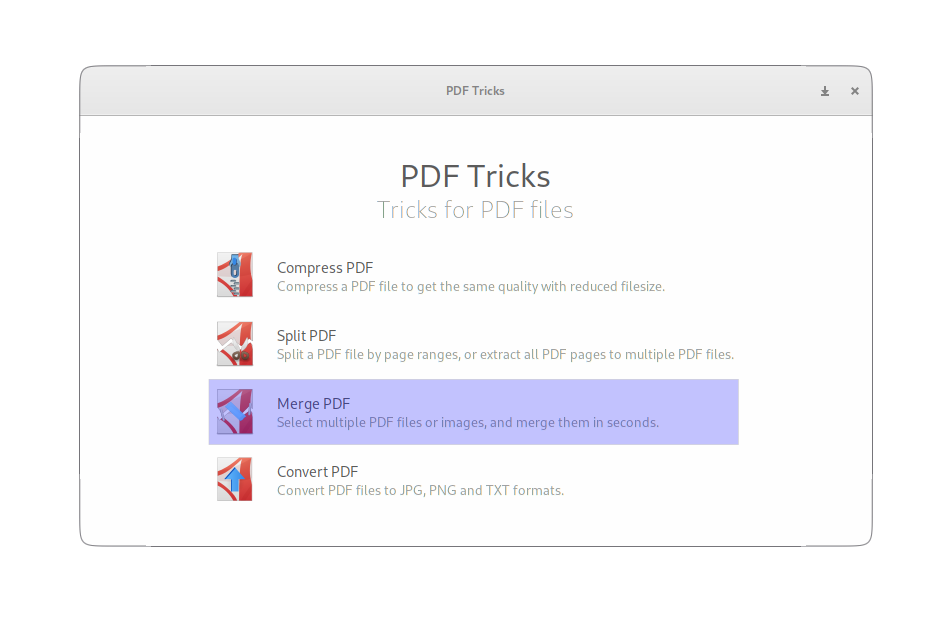 merge pdf files using in ubuntu