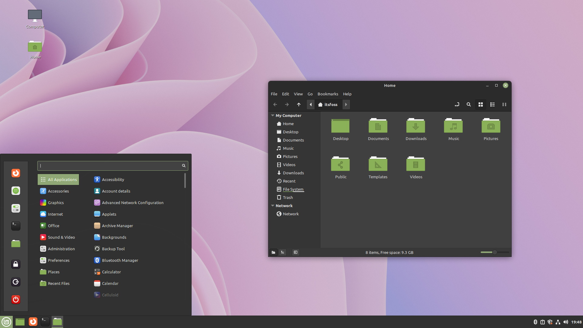 linux mint 21 home