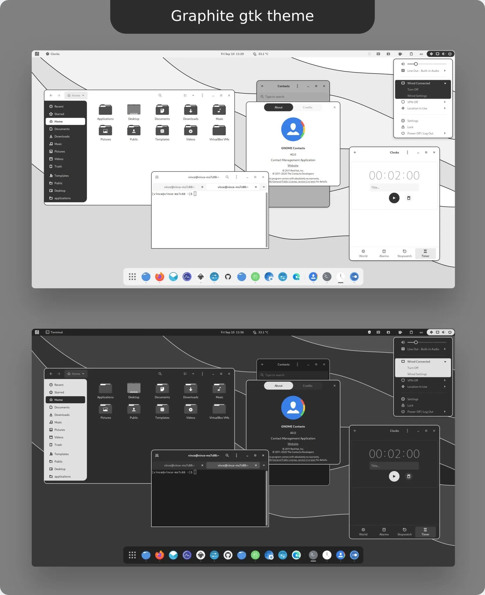 Graphite GTK 主题